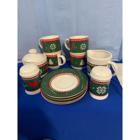 North Woods Other - Chrstmas Coffee Set North woods 1992